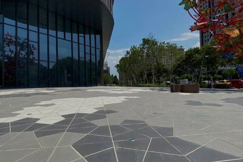 窯燒花崗石大小七巧磚-戶外地磚